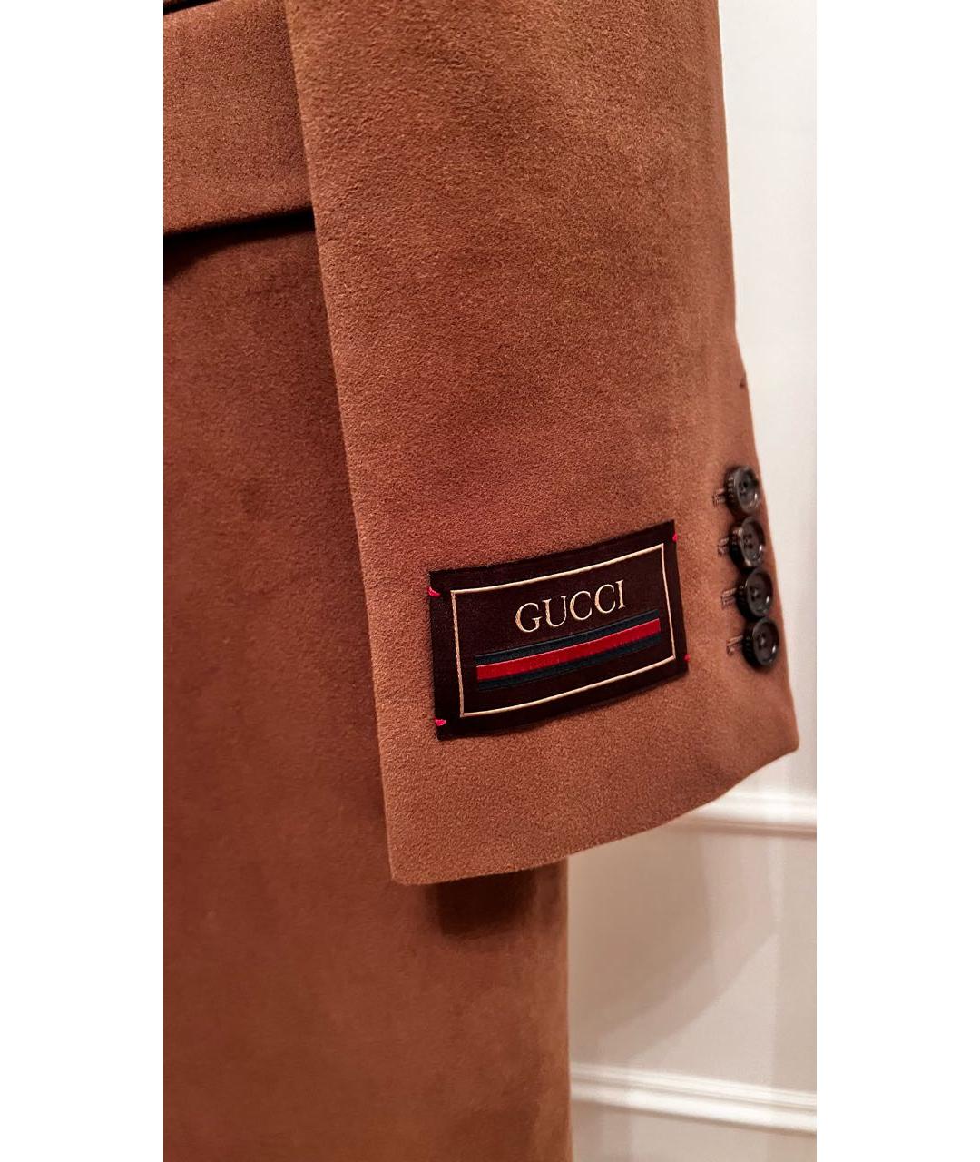 GUCCI Коричневое пальто, фото 4