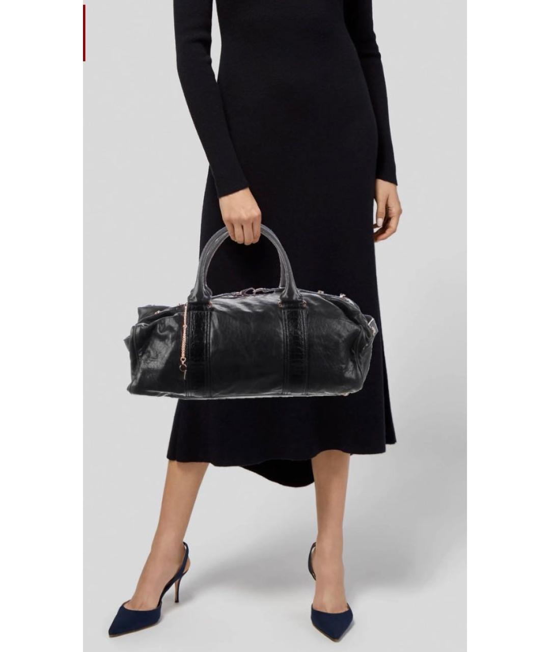 BALENCIAGA Черная кожаная сумка с короткими ручками, фото 8