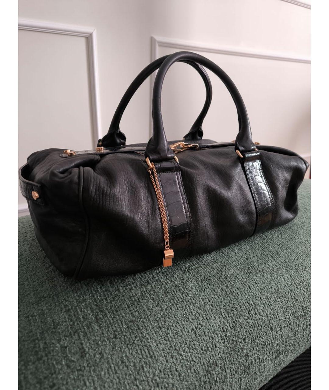 BALENCIAGA Черная кожаная сумка с короткими ручками, фото 9
