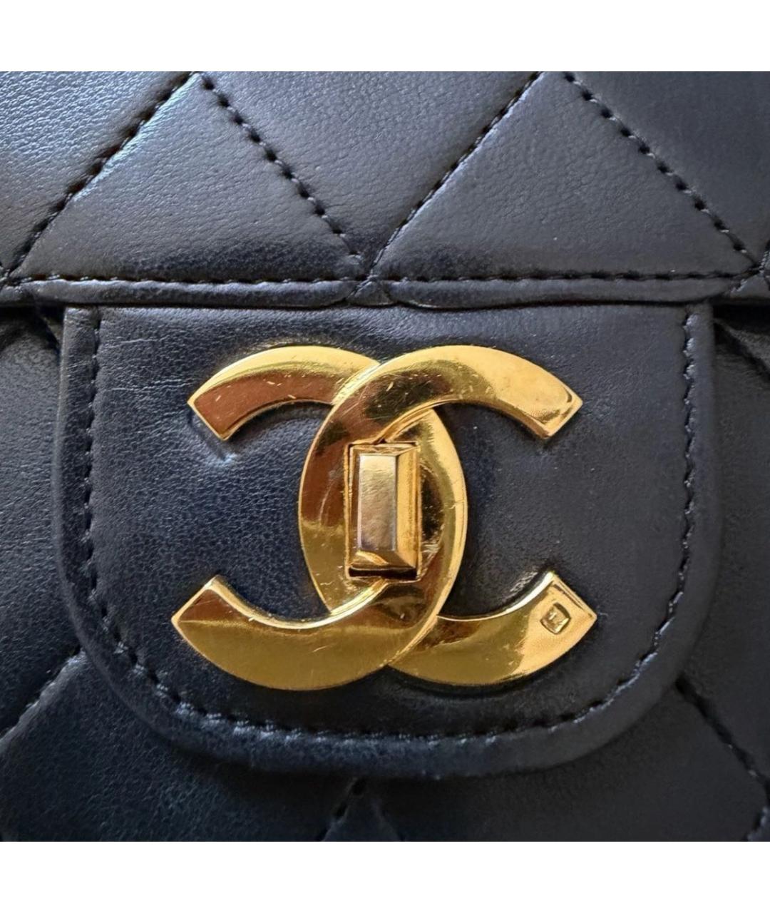 CHANEL Черная кожаная сумка через плечо, фото 4