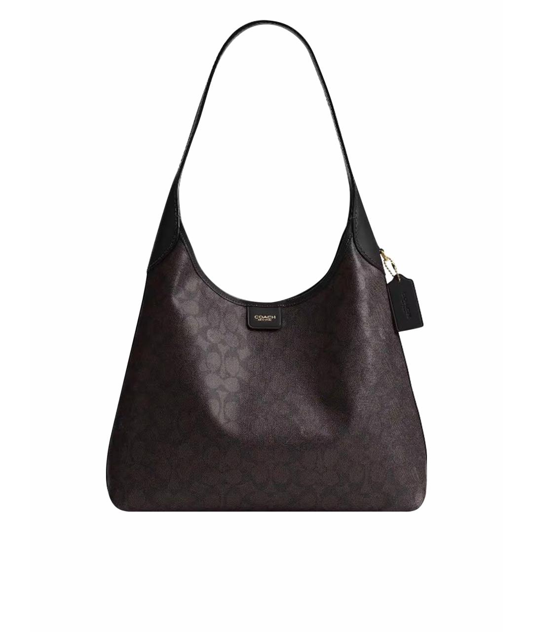 COACH Коричневая кожаная сумка тоут, фото 1