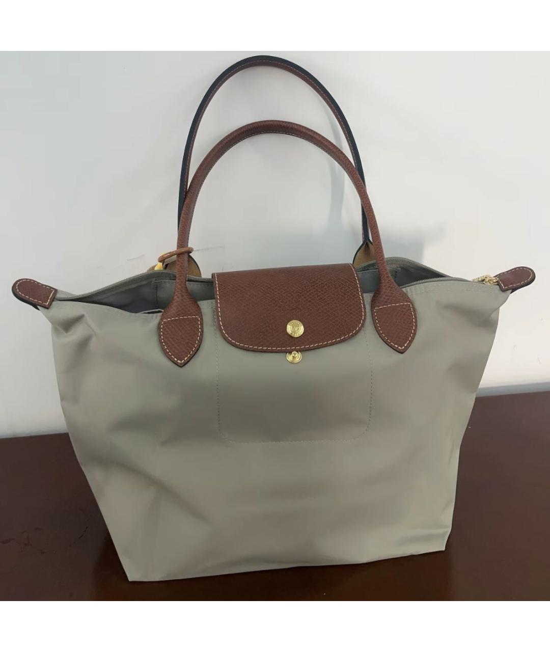 LONGCHAMP Хаки сумка тоут, фото 5