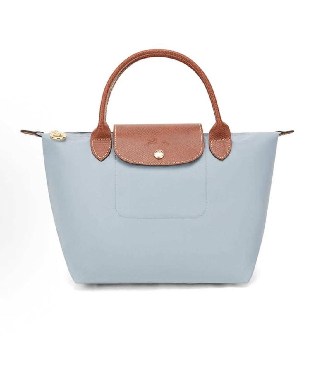LONGCHAMP Голубая сумка тоут, фото 9