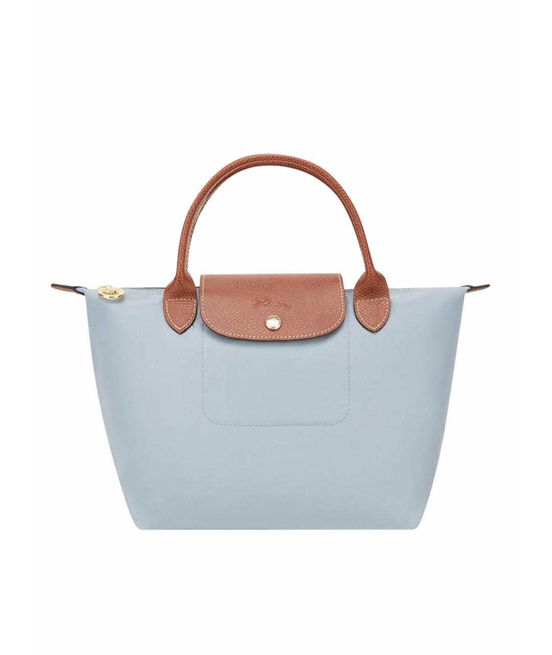 LONGCHAMP Голубая сумка тоут, фото 1