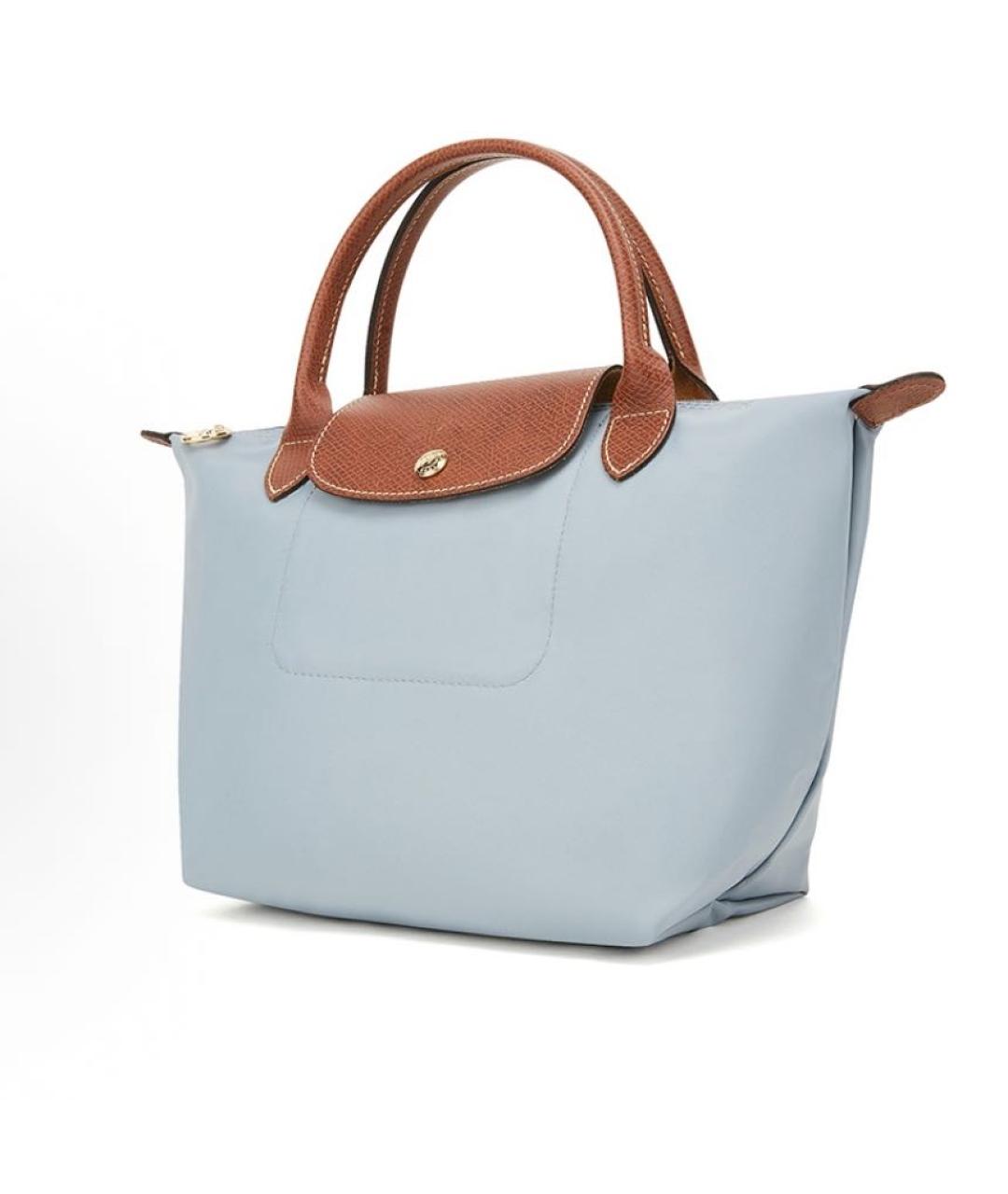 LONGCHAMP Голубая сумка тоут, фото 2