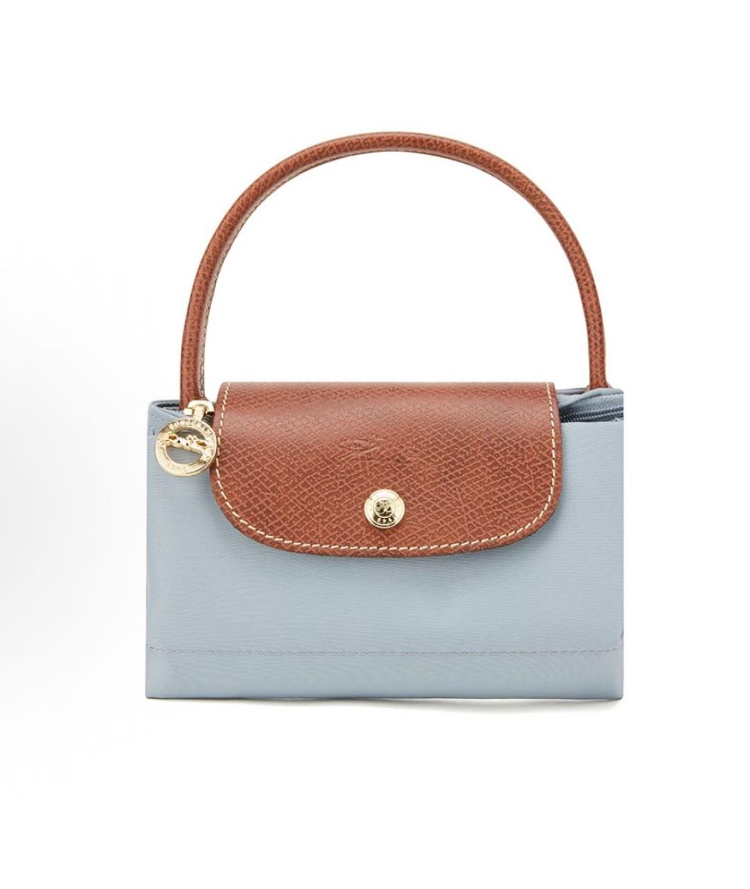 LONGCHAMP Голубая сумка тоут, фото 4