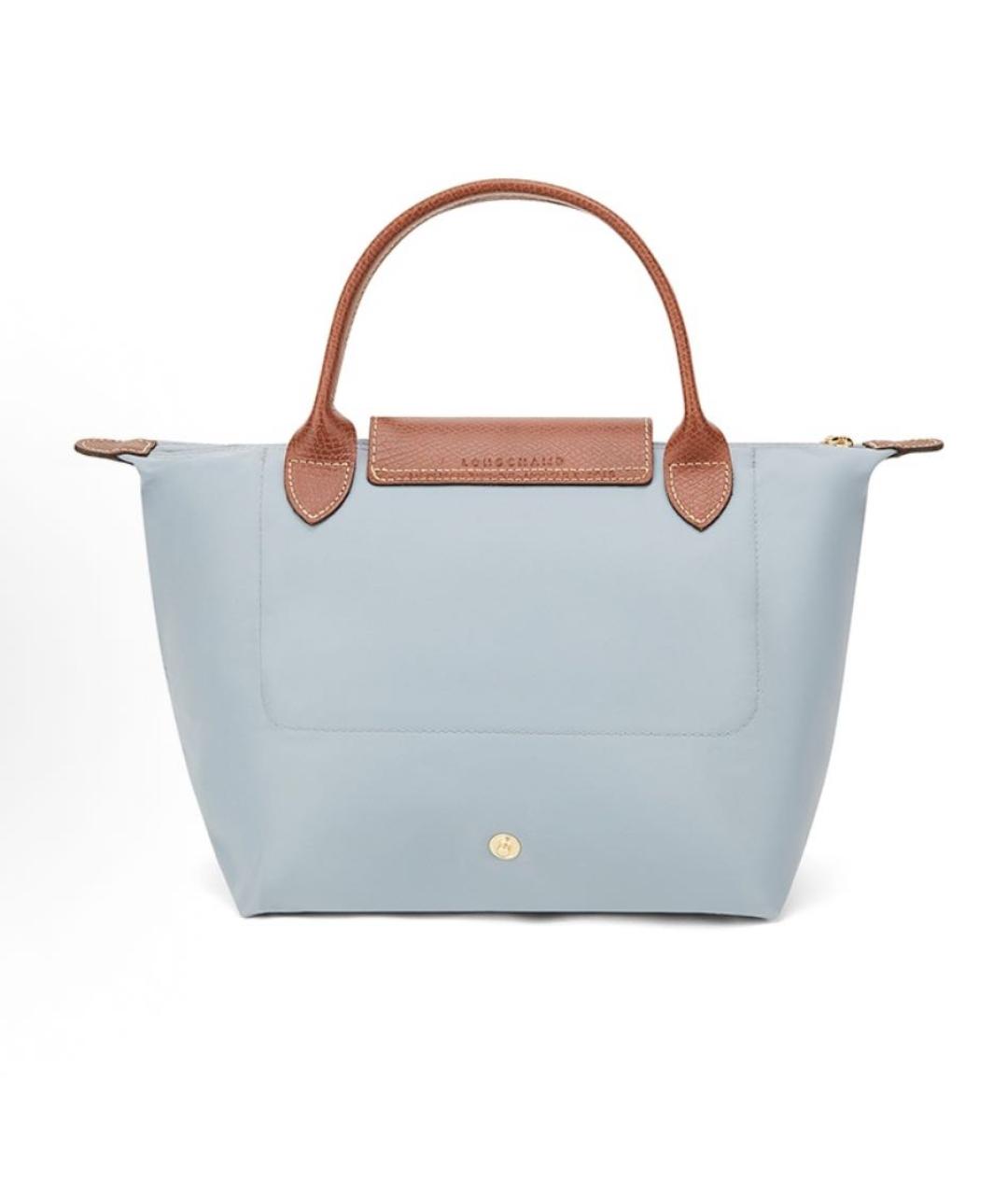 LONGCHAMP Голубая сумка тоут, фото 3