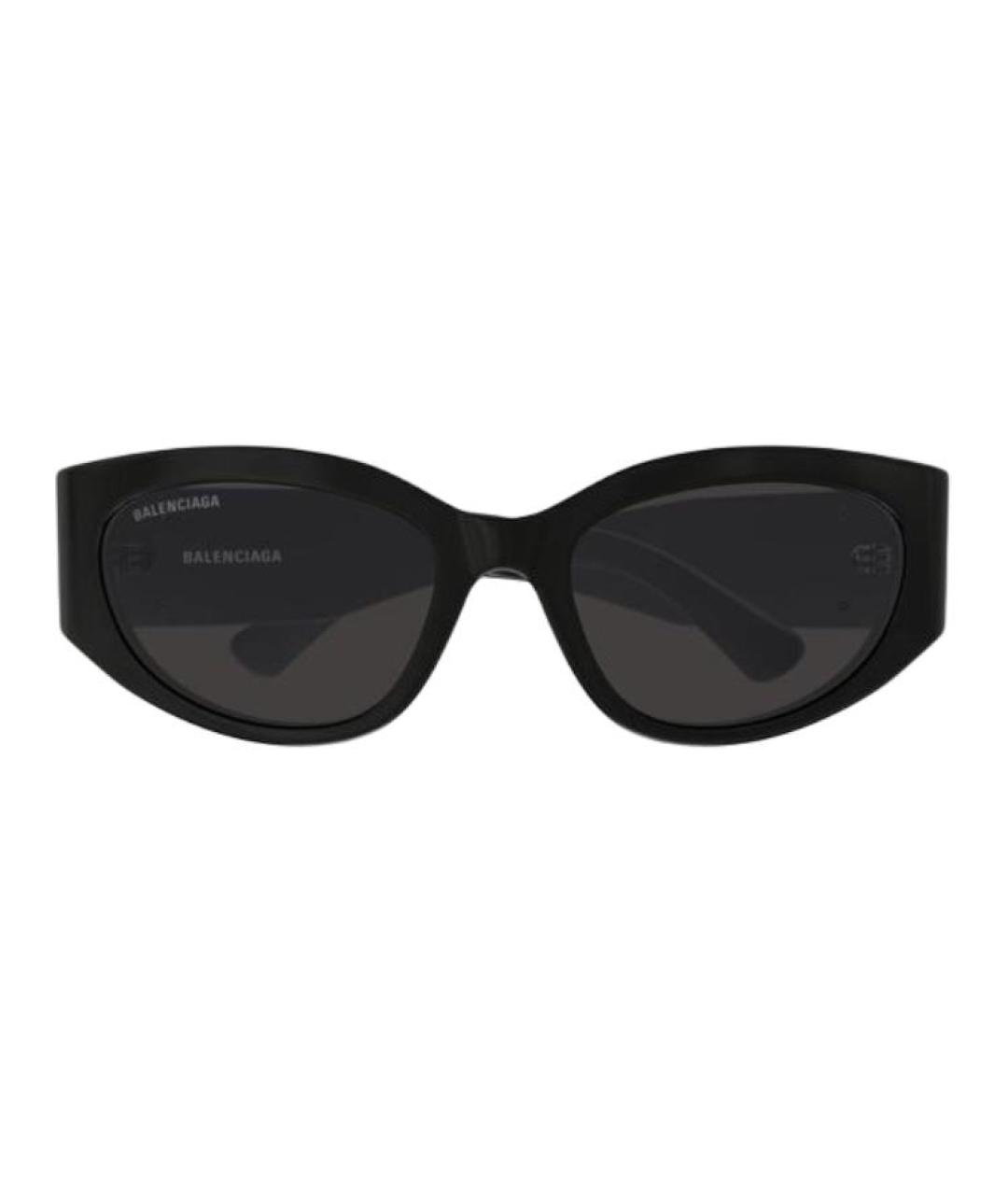 BALENCIAGA Черные пластиковые солнцезащитные очки, фото 2