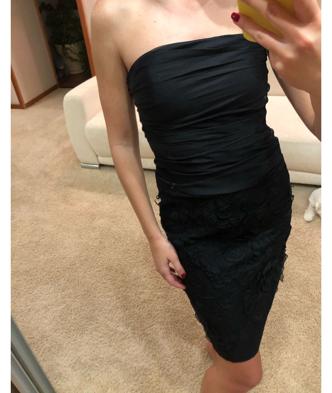 HUGO BOSS Черное шелковое вечернее платье, фото 6