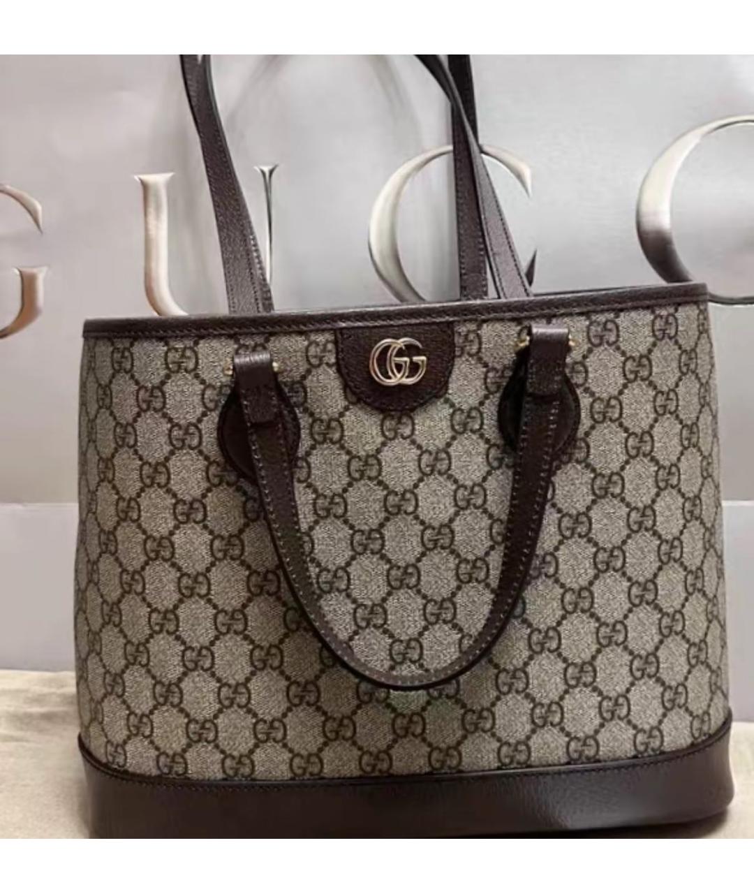 GUCCI Бежевая сумка тоут, фото 5