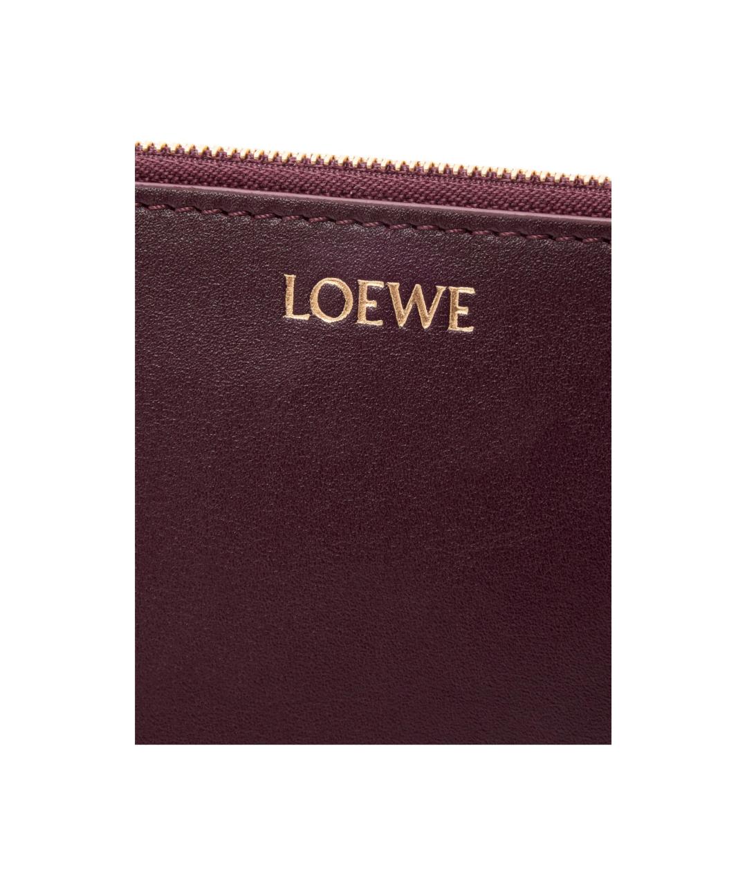 LOEWE Коричневый кожаный кардхолдер, фото 4