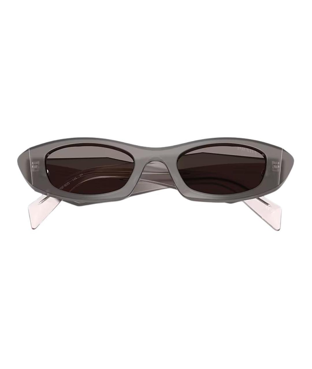 PRADA Серые пластиковые солнцезащитные очки, фото 3