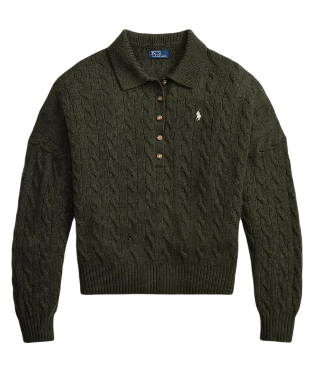 POLO RALPH LAUREN Зеленый джемпер / свитер, фото 1