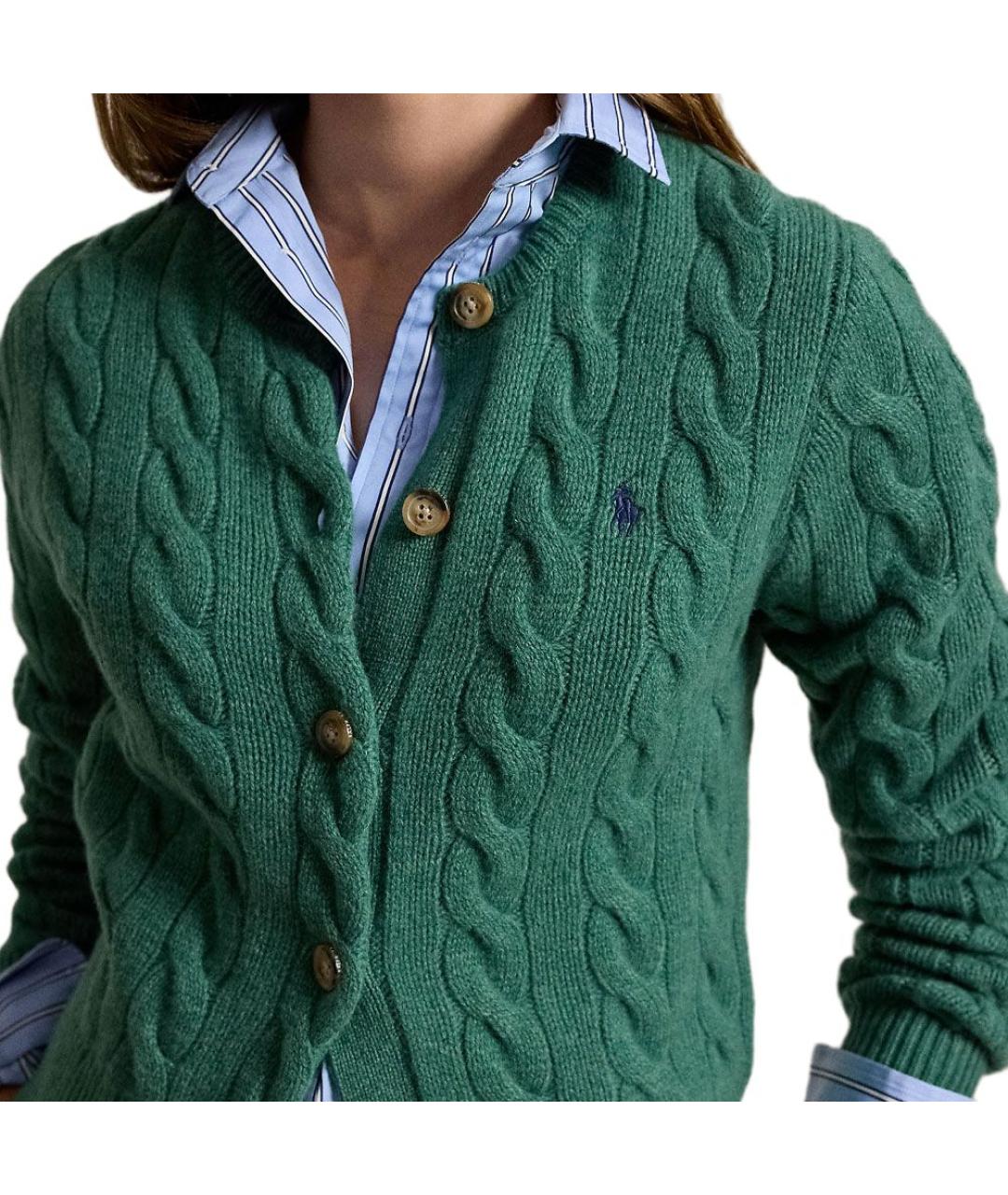 POLO RALPH LAUREN Зеленый кардиган, фото 5