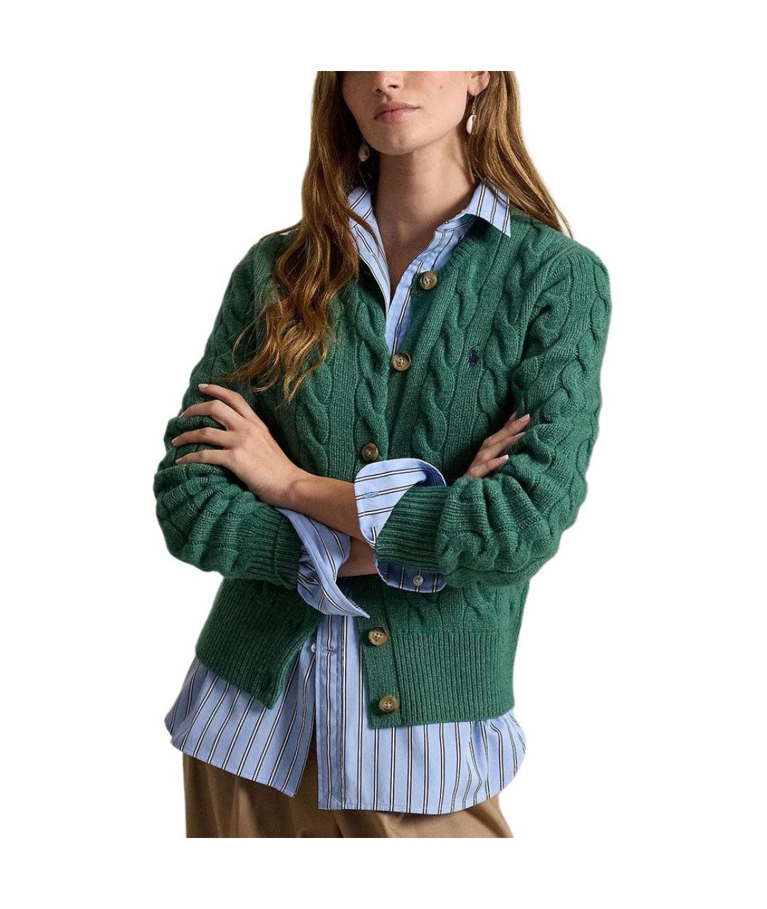 POLO RALPH LAUREN Зеленый кардиган, фото 3