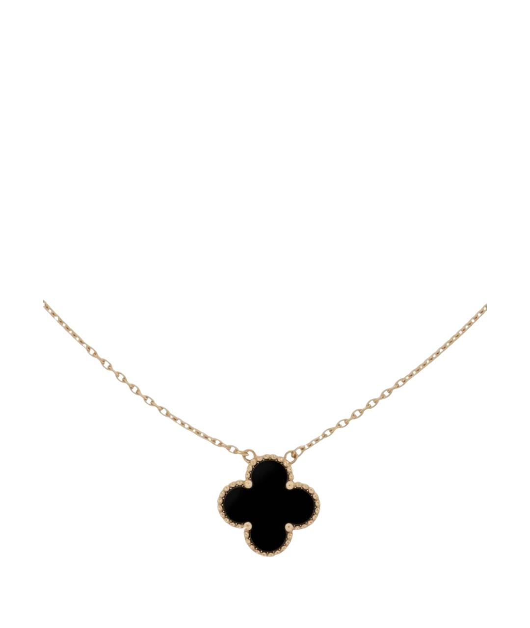 VAN CLEEF & ARPELS Черная подвеска из желтого золота, фото 1