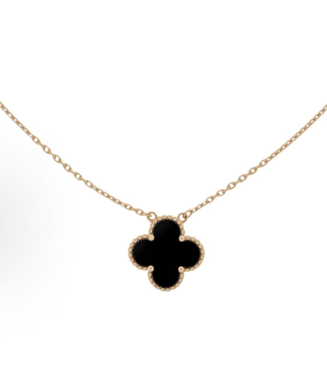 VAN CLEEF & ARPELS Черная подвеска из желтого золота, фото 3