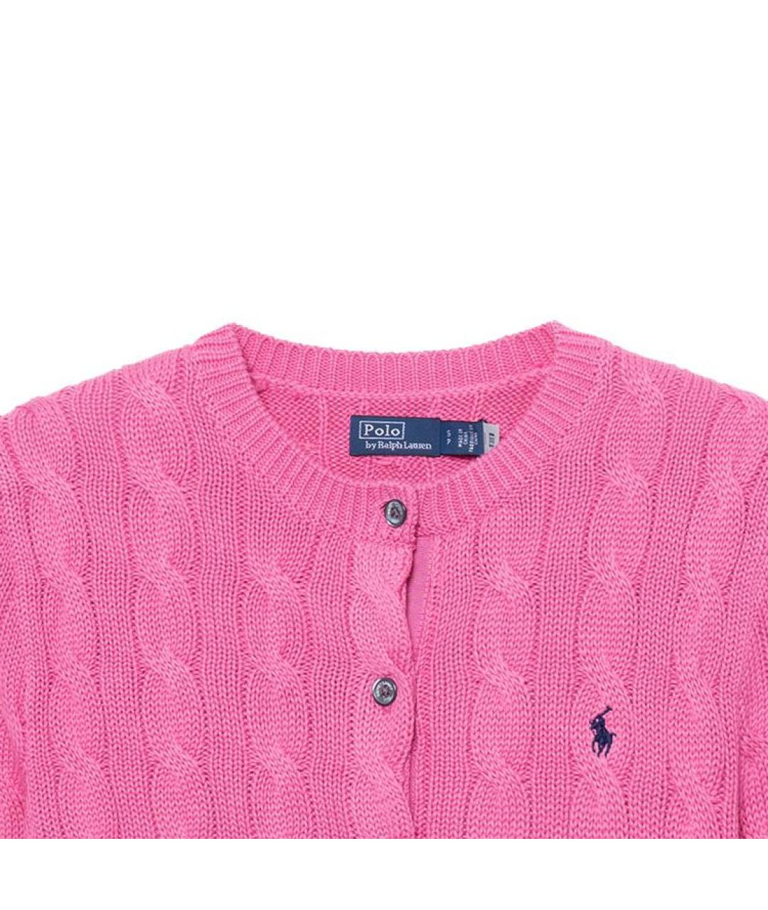 POLO RALPH LAUREN Розовый кардиган, фото 4