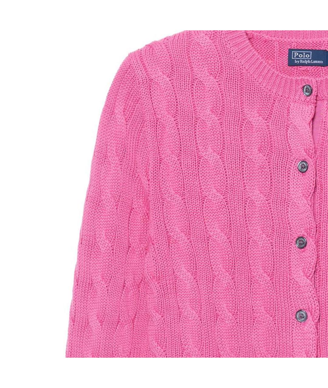 POLO RALPH LAUREN Розовый кардиган, фото 5