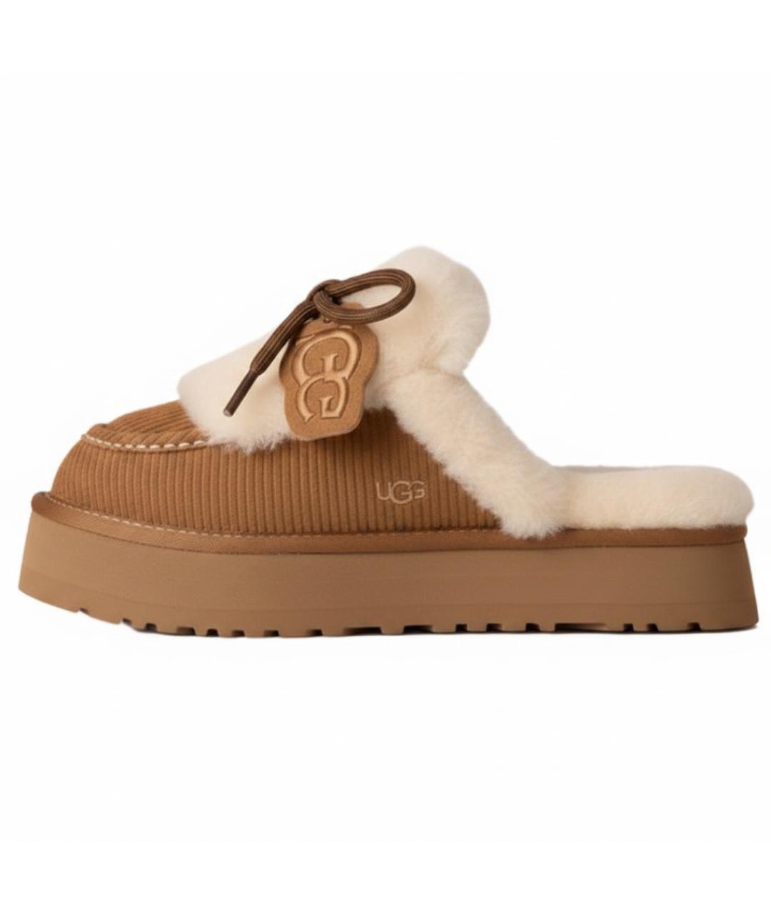 UGG Коричневые замшевые мюли, фото 5