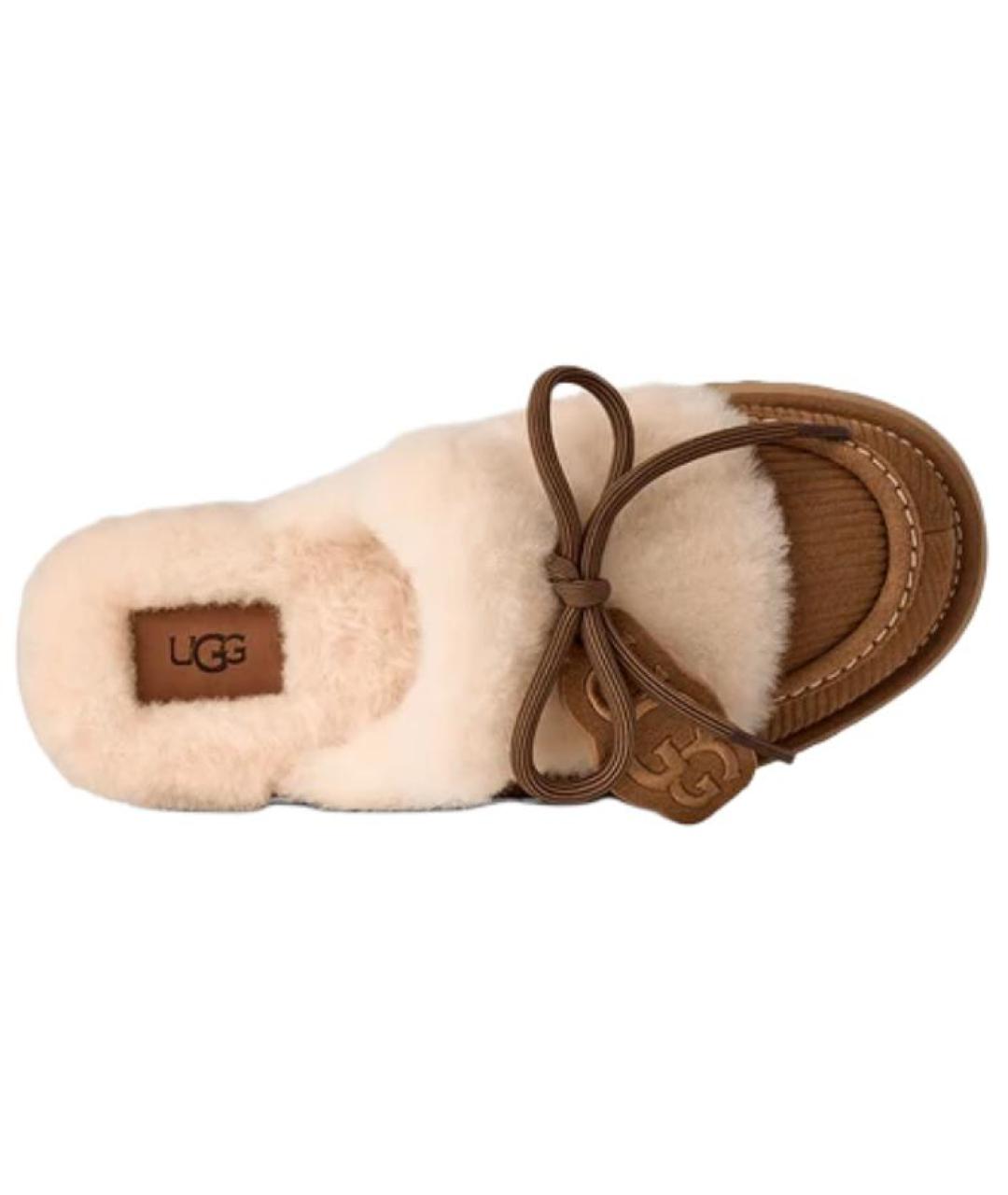 UGG Коричневые замшевые мюли, фото 3