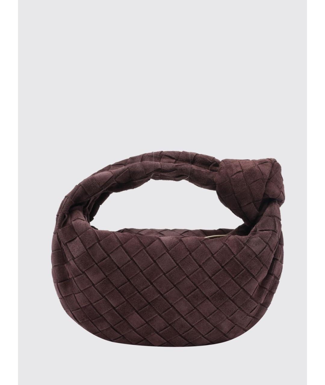 BOTTEGA VENETA Бежевая замшевая сумка с короткими ручками, фото 2