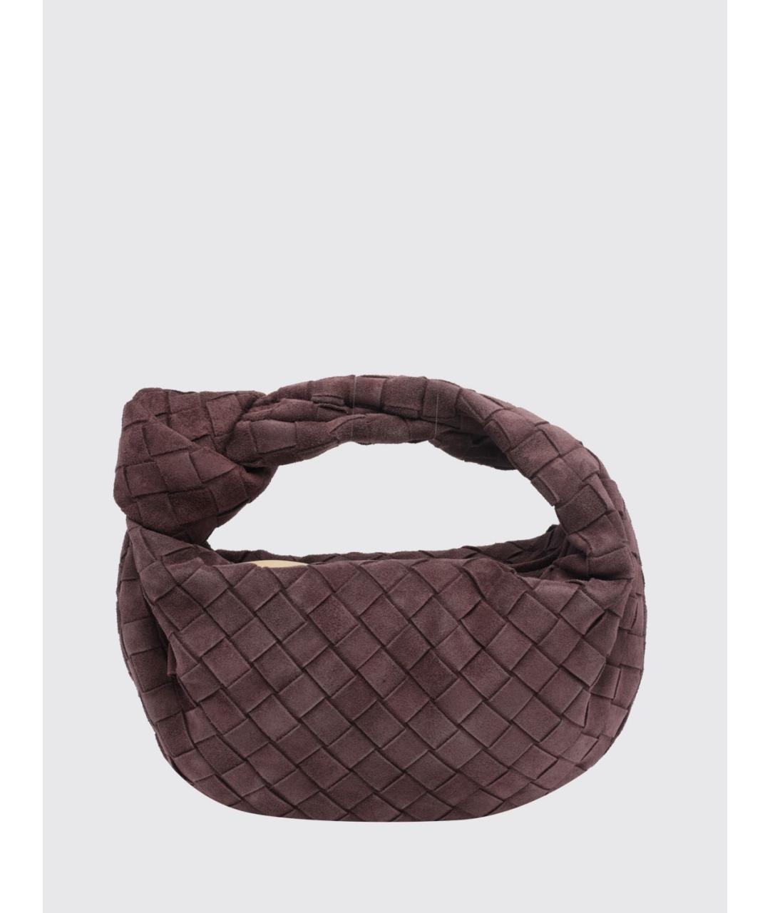 BOTTEGA VENETA Бежевая замшевая сумка с короткими ручками, фото 4