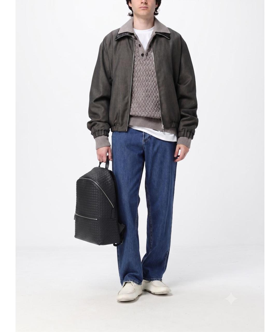 BOTTEGA VENETA Серая шерстяная куртка, фото 2