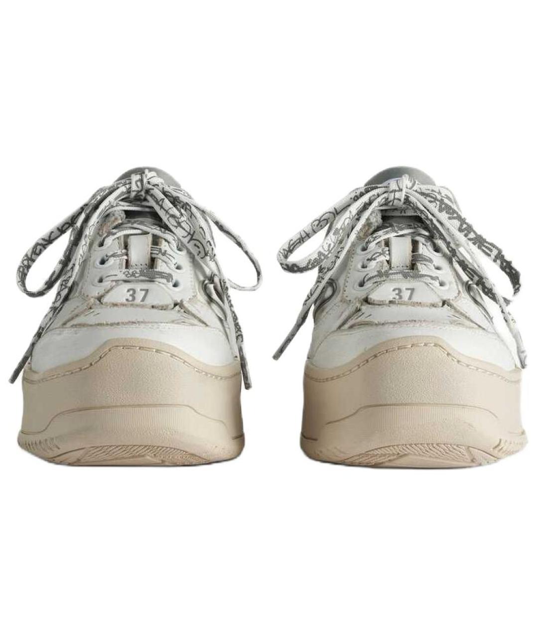 BALENCIAGA Белые кожаные сабо, фото 4