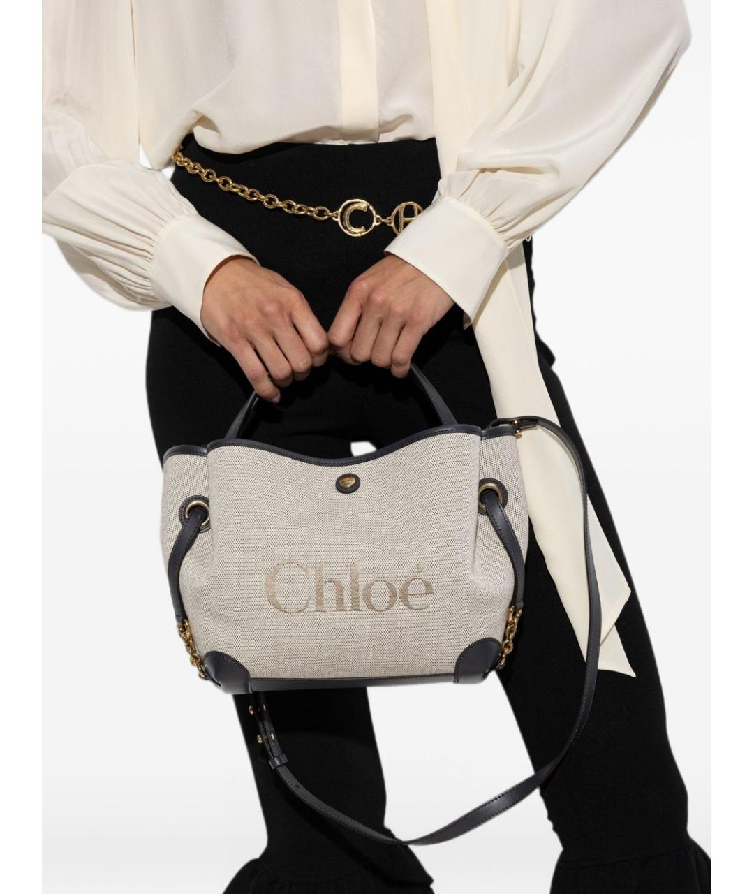 CHLOE Мульти сумка тоут из канвы, фото 5