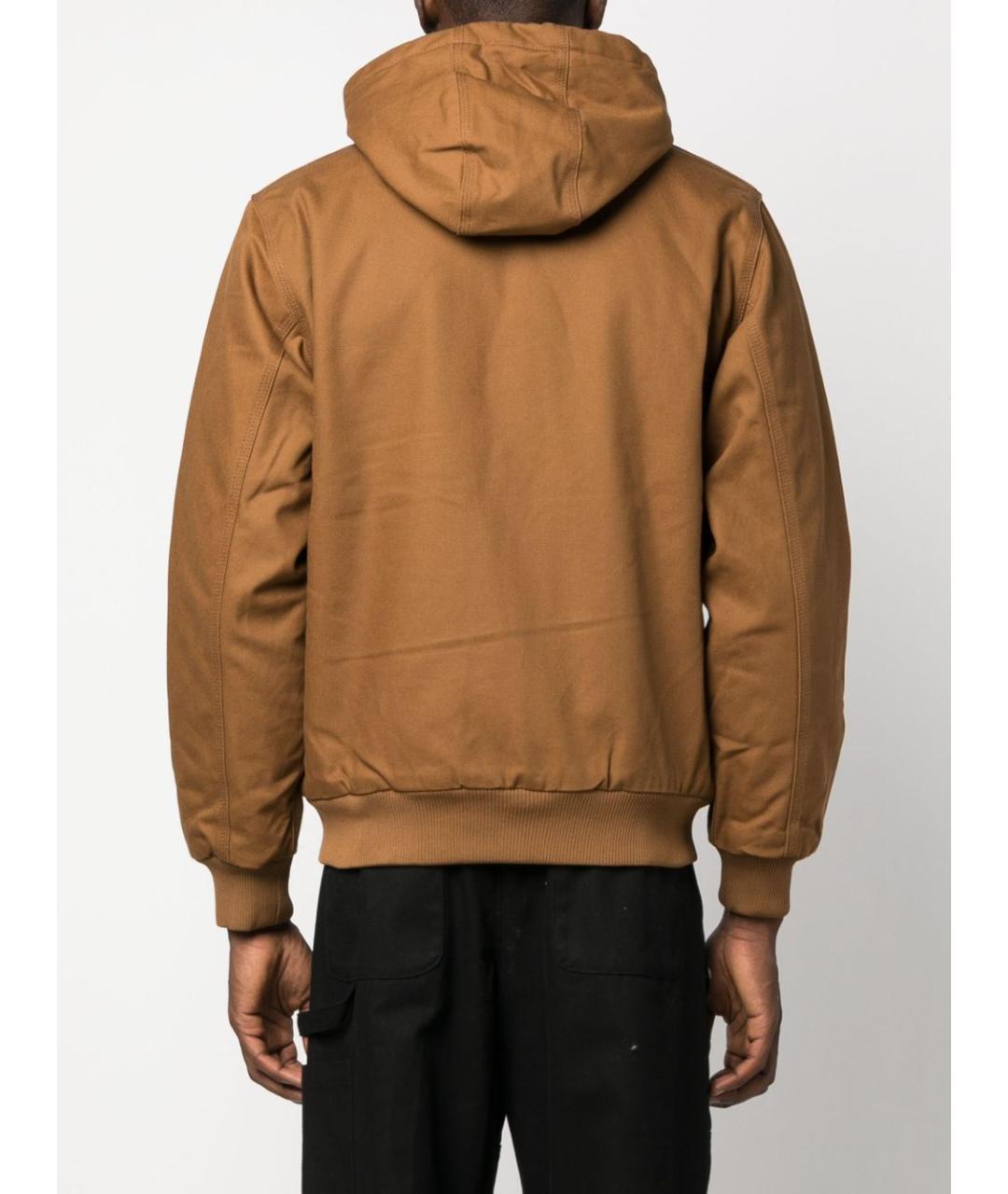 CARHARTT WIP Коричневая хлопковая куртка, фото 5