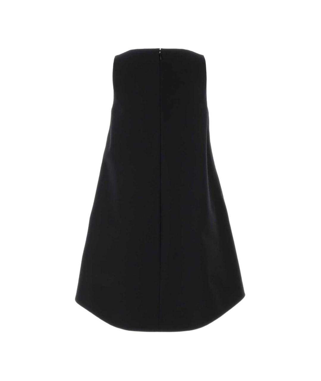BALENCIAGA Черное шерстяное повседневное платье, фото 2