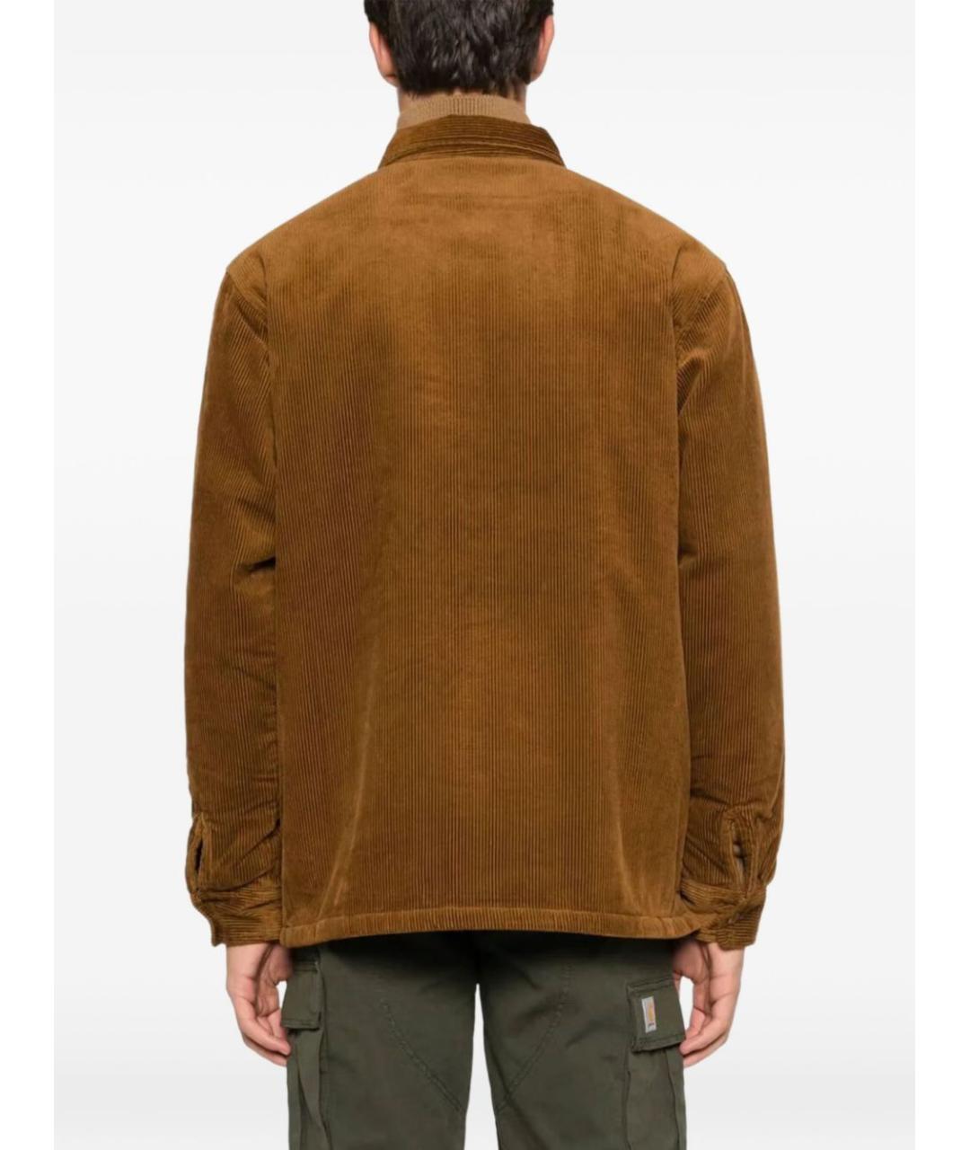 CARHARTT WIP Коричневая хлопковая куртка, фото 4