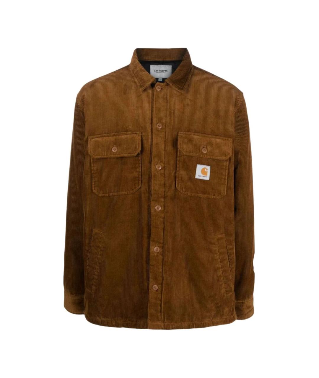 CARHARTT WIP Коричневая хлопковая куртка, фото 1