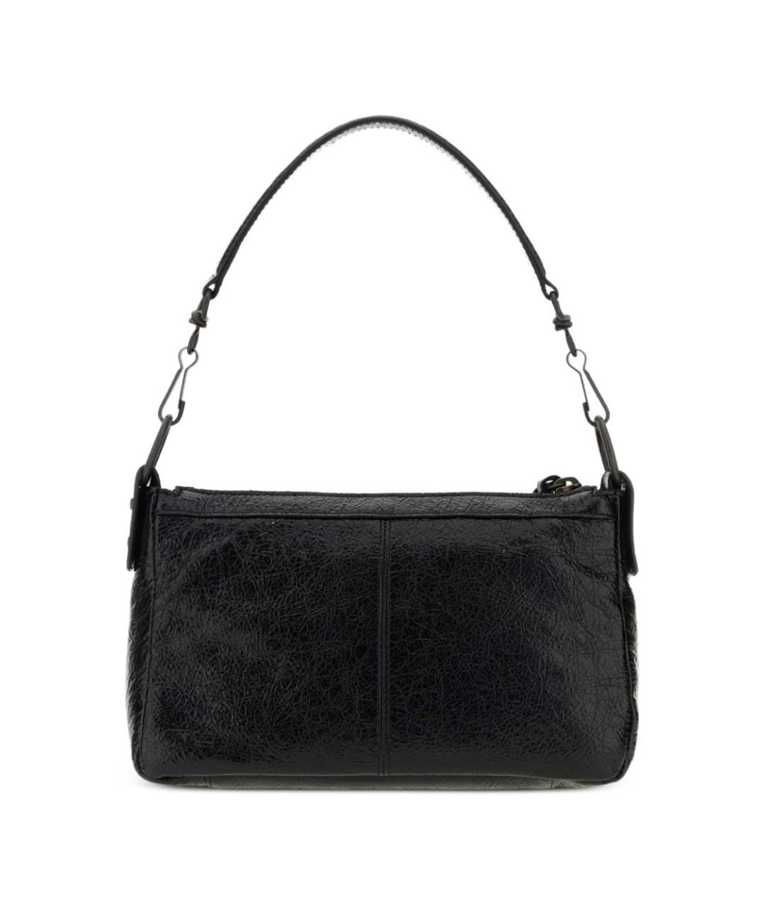 BALENCIAGA Черная кожаная сумка через плечо, фото 2