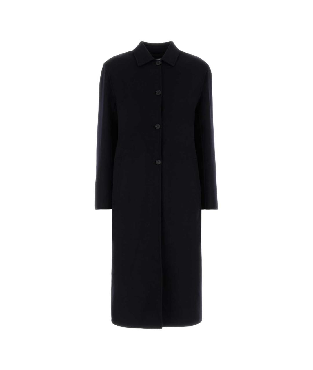 JIL SANDER Черное кашемировое пальто, фото 1