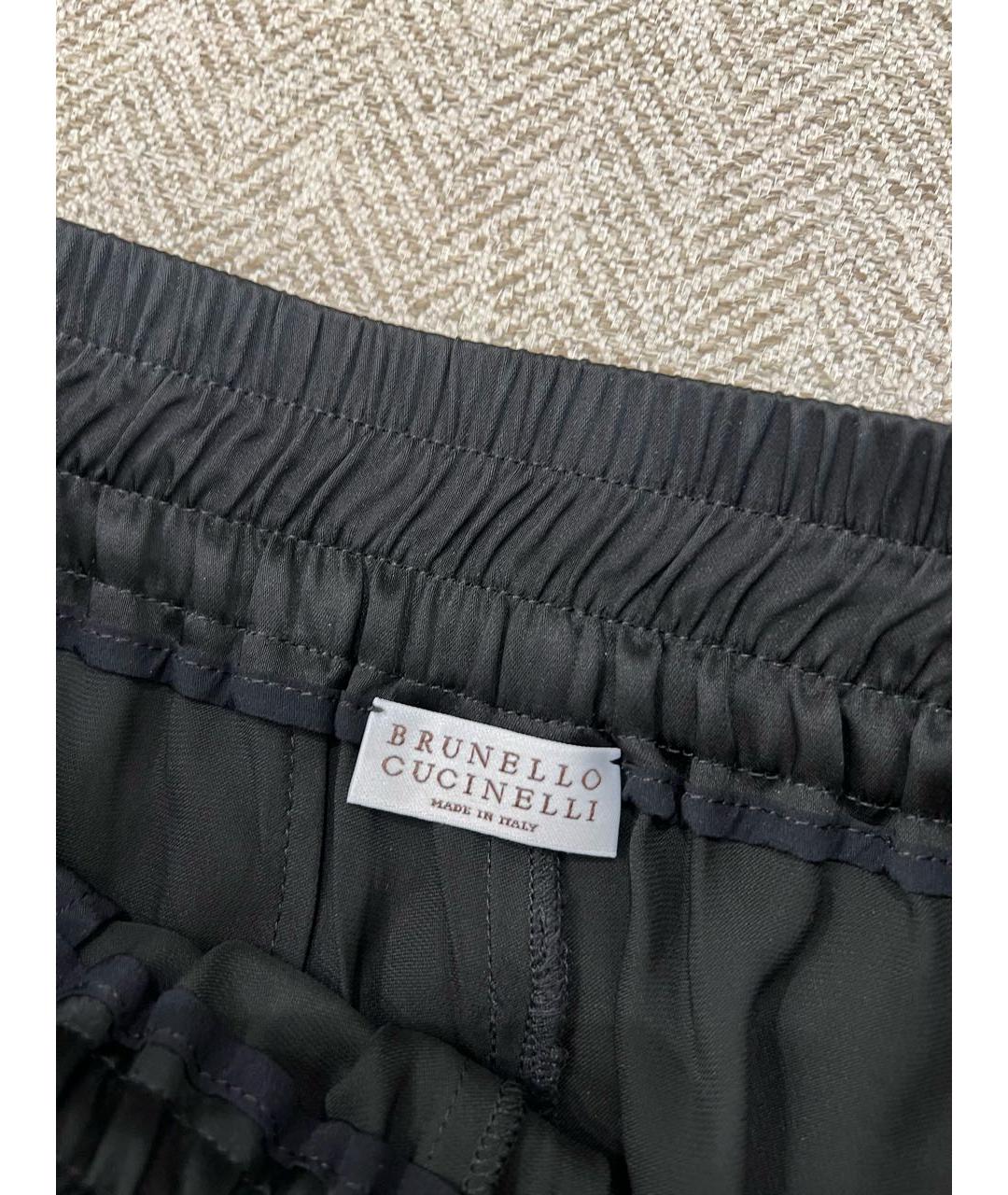 BRUNELLO CUCINELLI Черные спортивные брюки и шорты, фото 7
