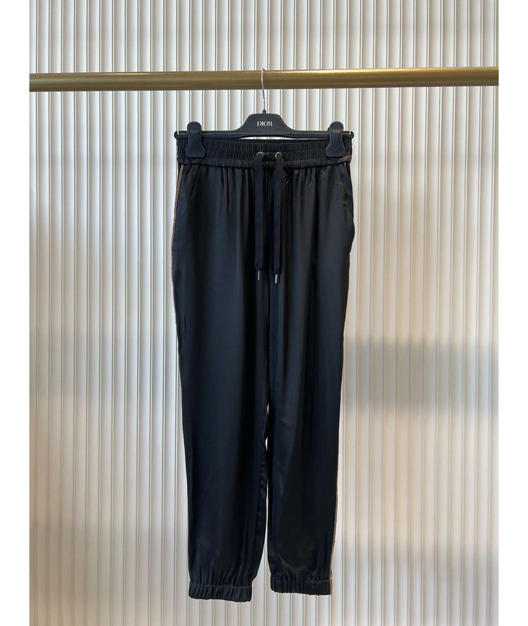 BRUNELLO CUCINELLI Черные спортивные брюки и шорты, фото 9