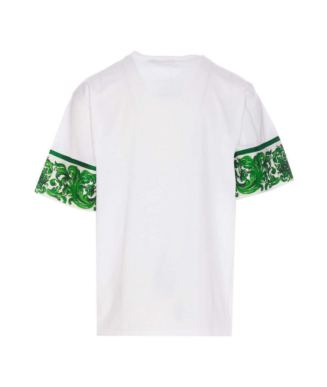 DOLCE&GABBANA Белая хлопковая футболка, фото 2