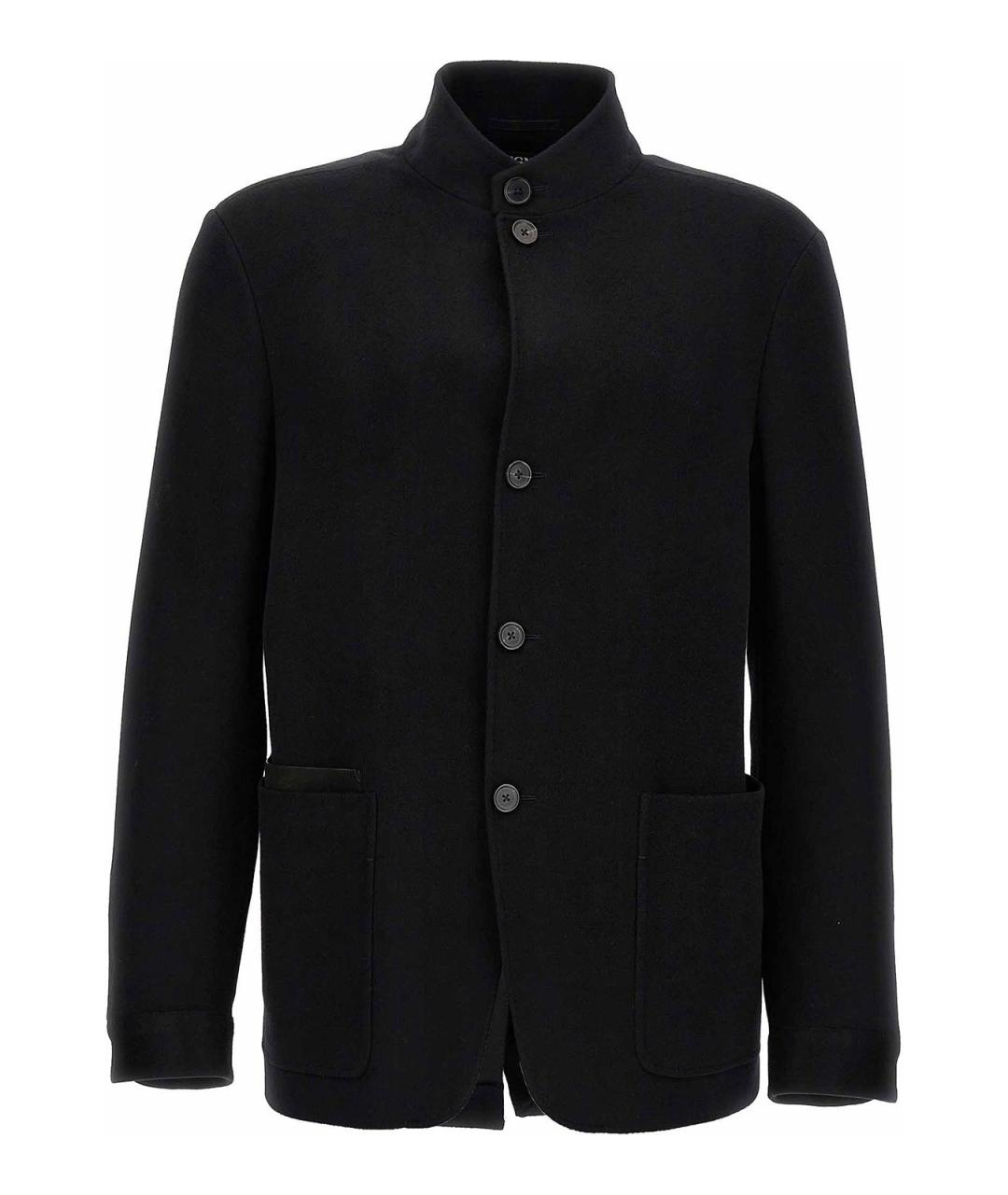 ZEGNA Черная кашемировая куртка, фото 1