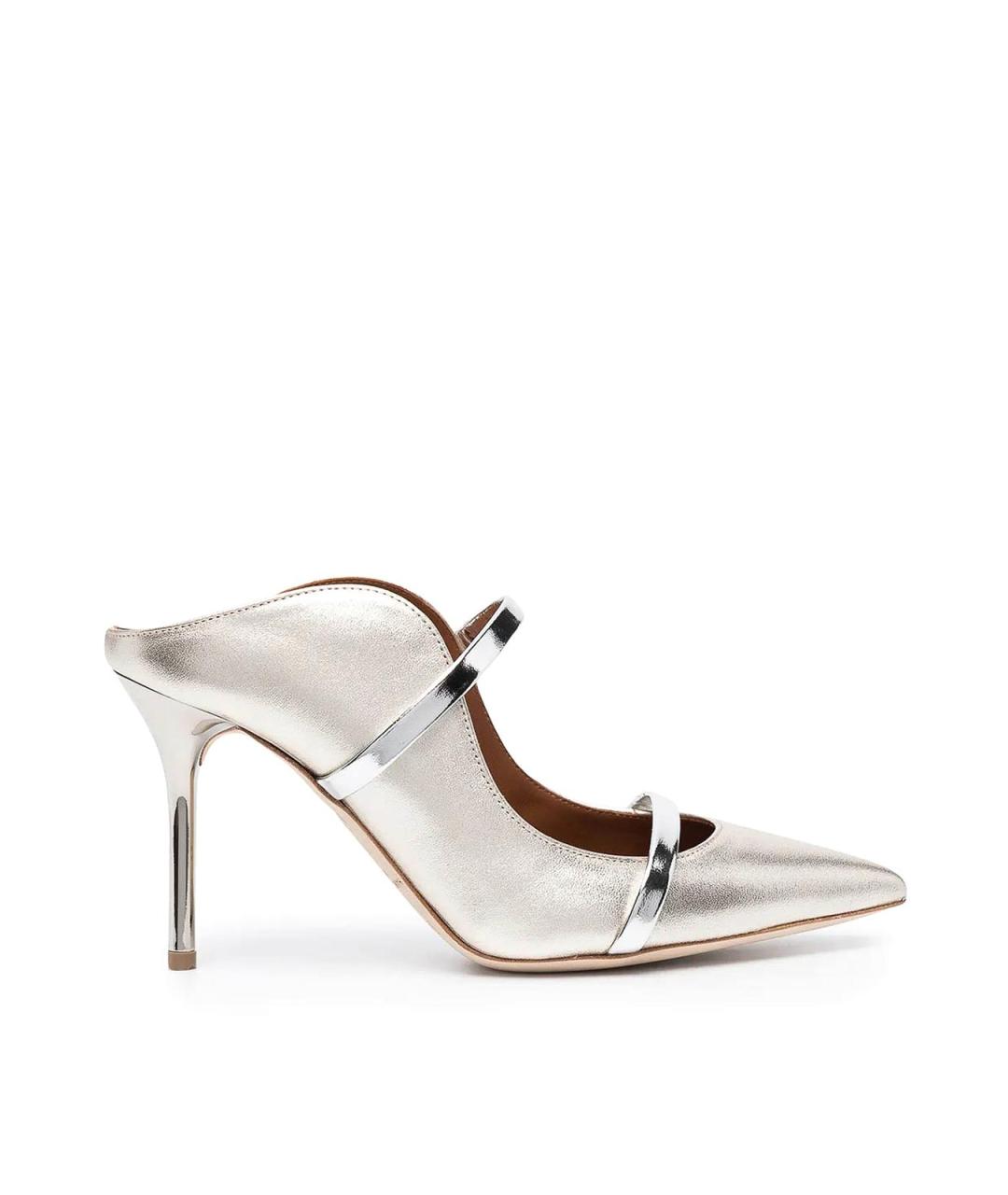 MALONE SOULIERS Золотые кожаные туфли, фото 1