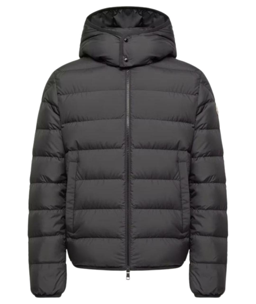 MONCLER Черная полиэстеровая куртка, фото 1