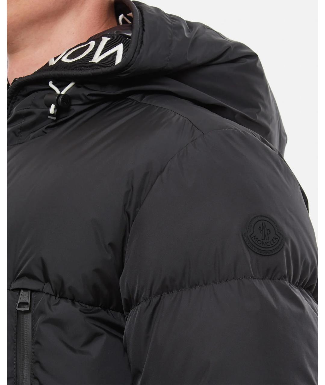 MONCLER Черный пуховик, фото 5