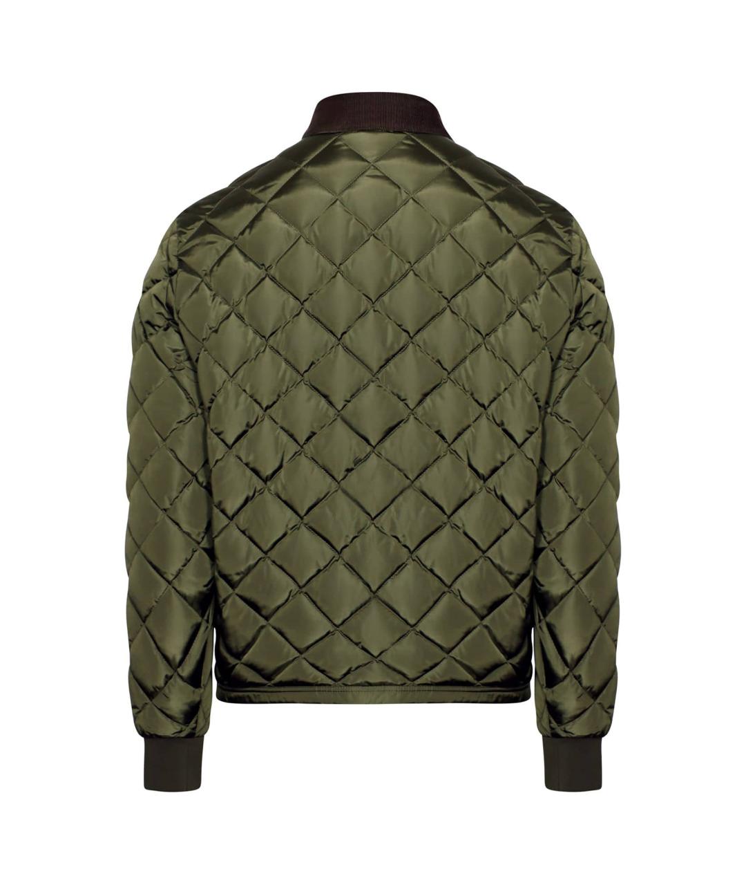 MONCLER Зеленая полиамидовая куртка, фото 2