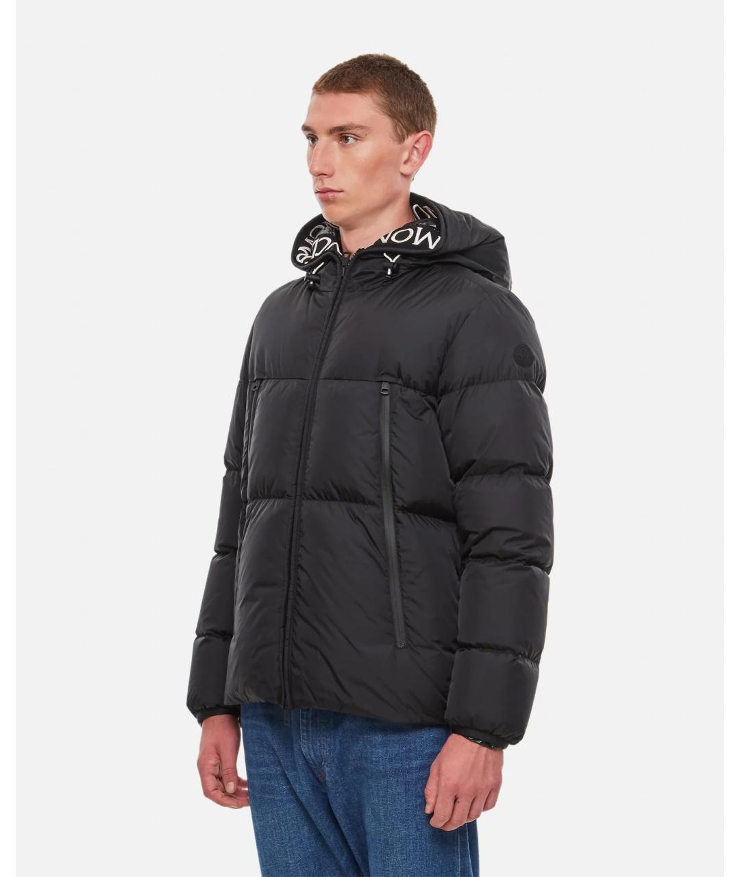 MONCLER Черный пуховик, фото 3