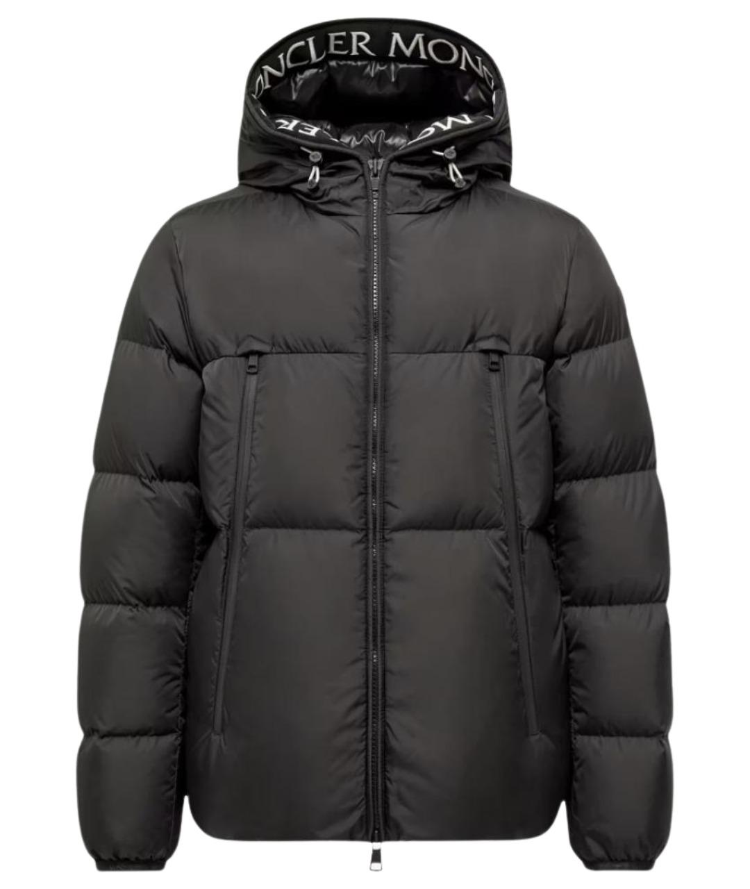MONCLER Черный пуховик, фото 1