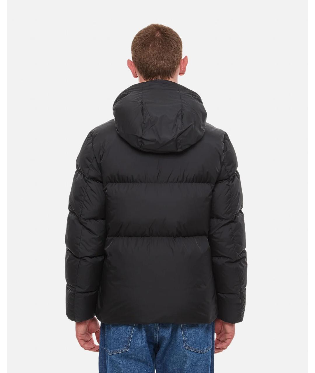 MONCLER Черный пуховик, фото 4