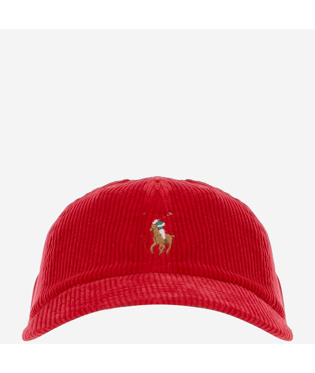 POLO RALPH LAUREN Красная хлопковая кепка/бейсболка, фото 1