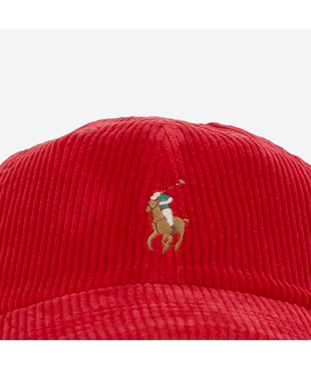 POLO RALPH LAUREN Красная хлопковая кепка/бейсболка, фото 2