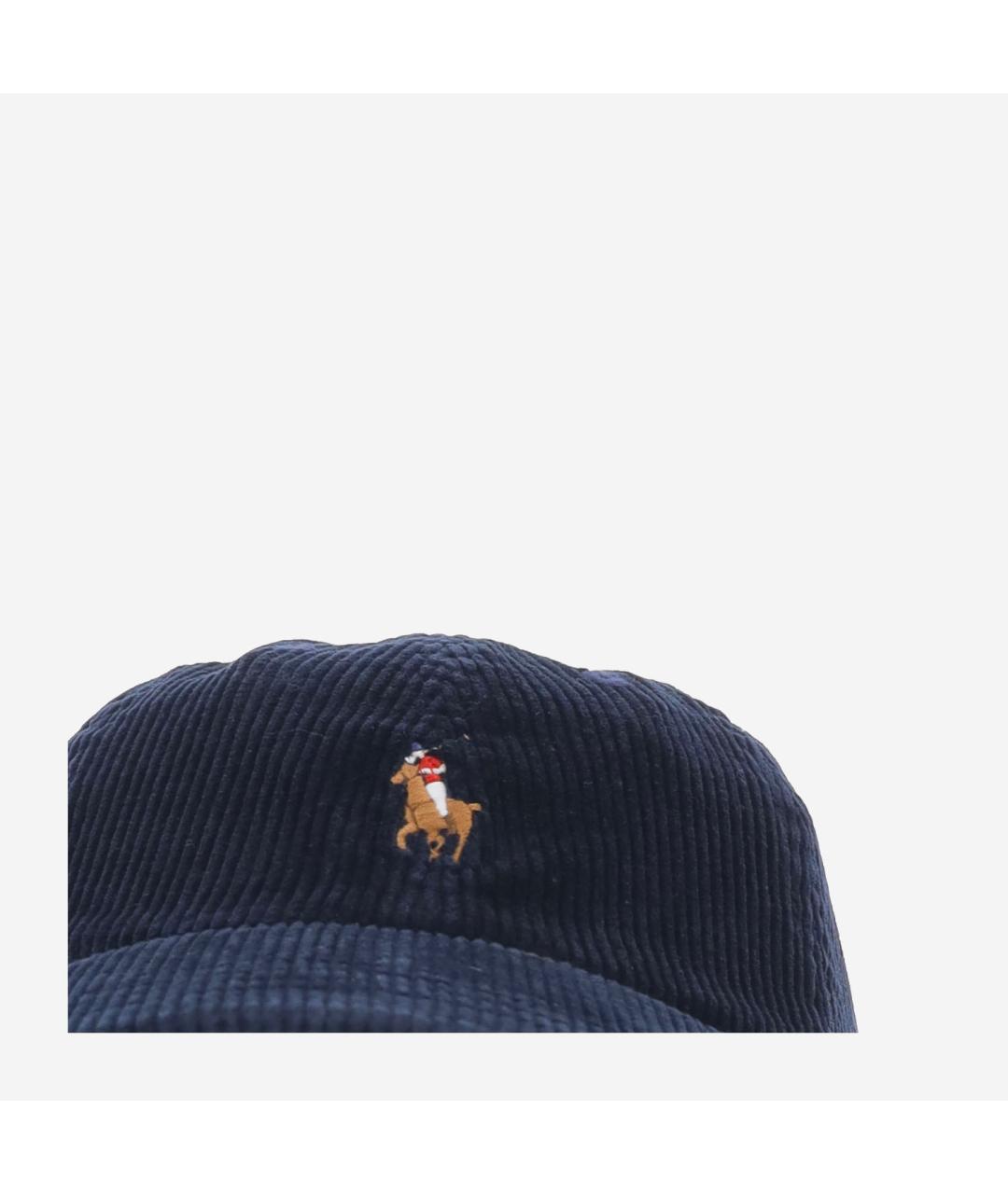 POLO RALPH LAUREN Синяя хлопковая кепка/бейсболка, фото 4
